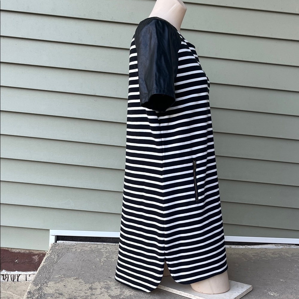 New Sanctuary Black and White Striped long blouse - Picture 9 of 16